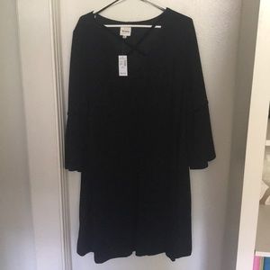 Black dress - fit and flair style